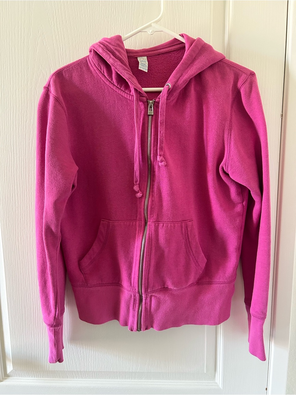 LFL 1982 Pink Cropped Zip Front Hoodie Size Medium